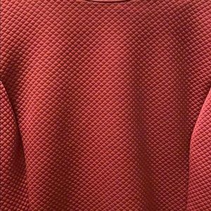 Liz Claiborne Tops - Quilted Burgundy polyester shirt Liz Claiborne Liz Claiborne Tops - Quilted Burgundy polyester shirt Liz Claiborne